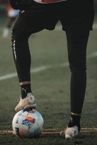 A Soccer Player Playing in the Field